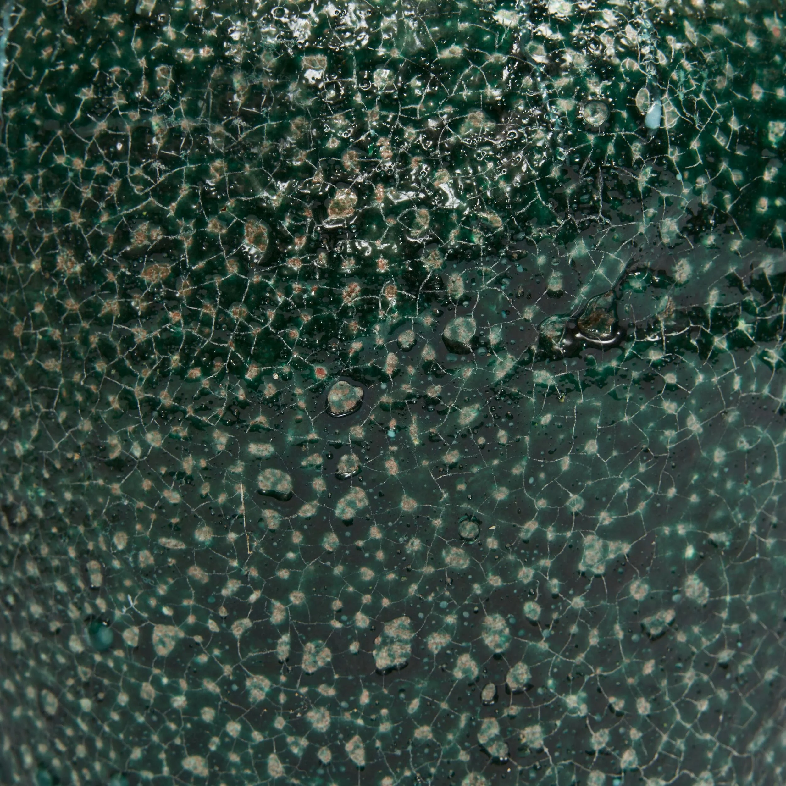Antique Green Tall Neck Vase - Image 4