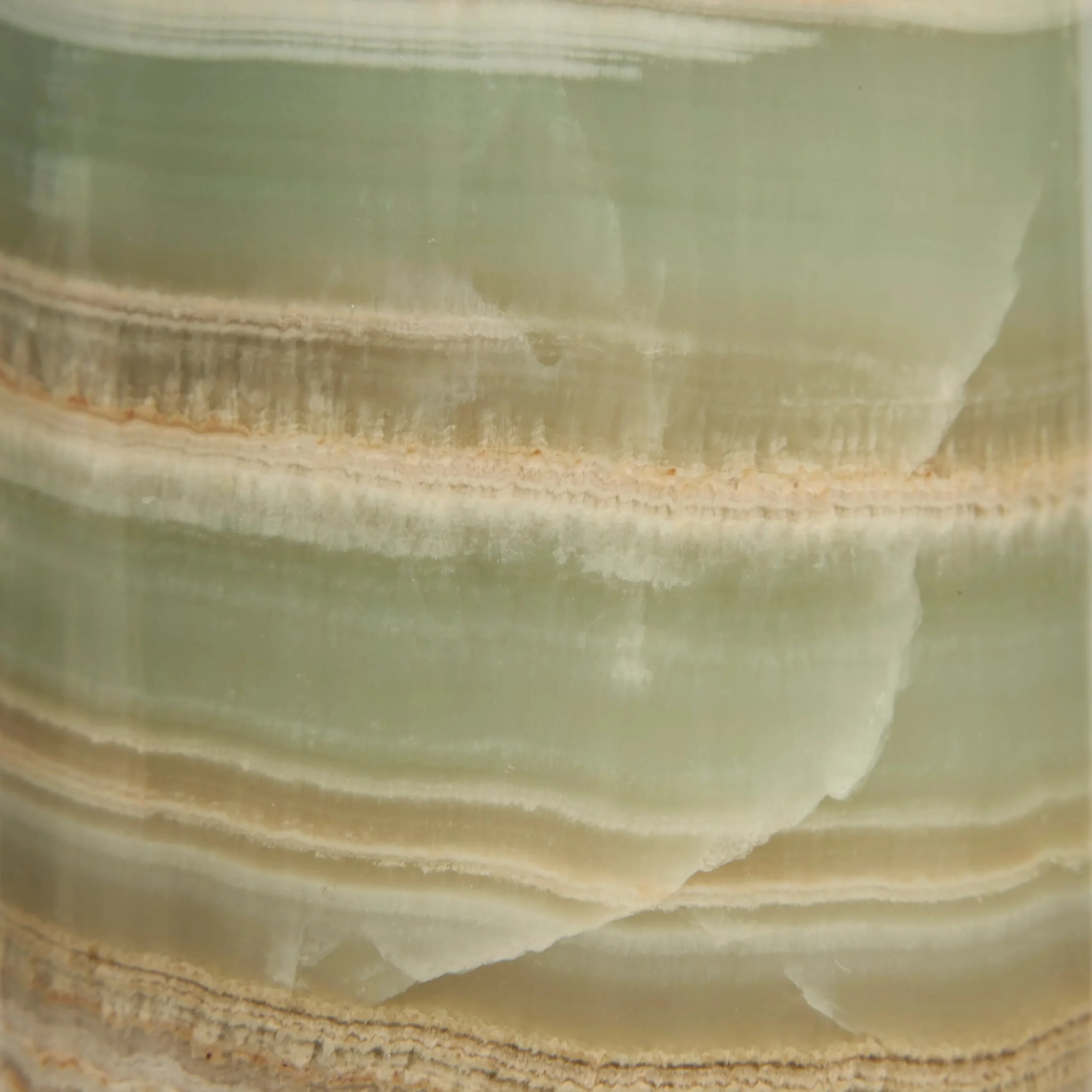 Antique Light Green Marble Fluted Vase - Image 4