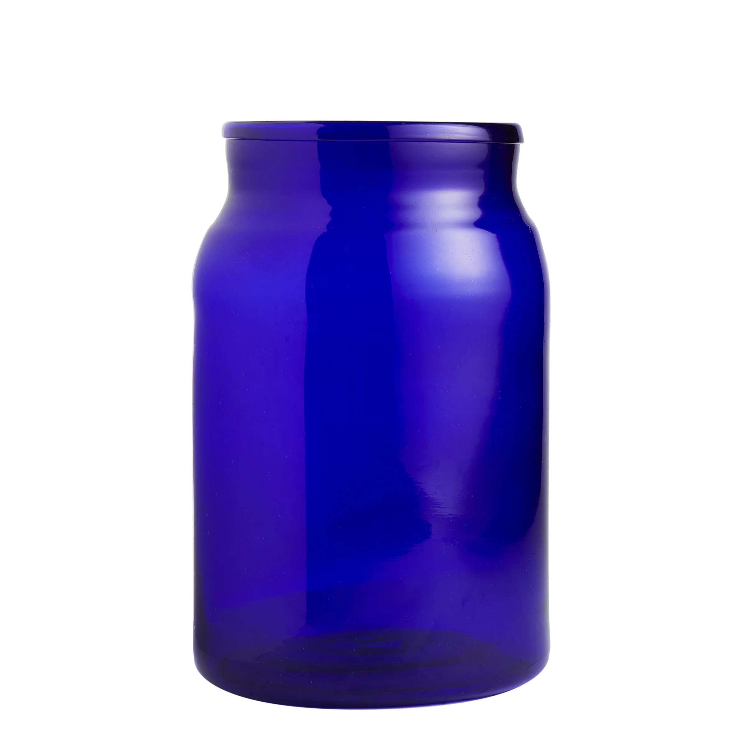 Blue Glass Bell Vase for Hire - 039