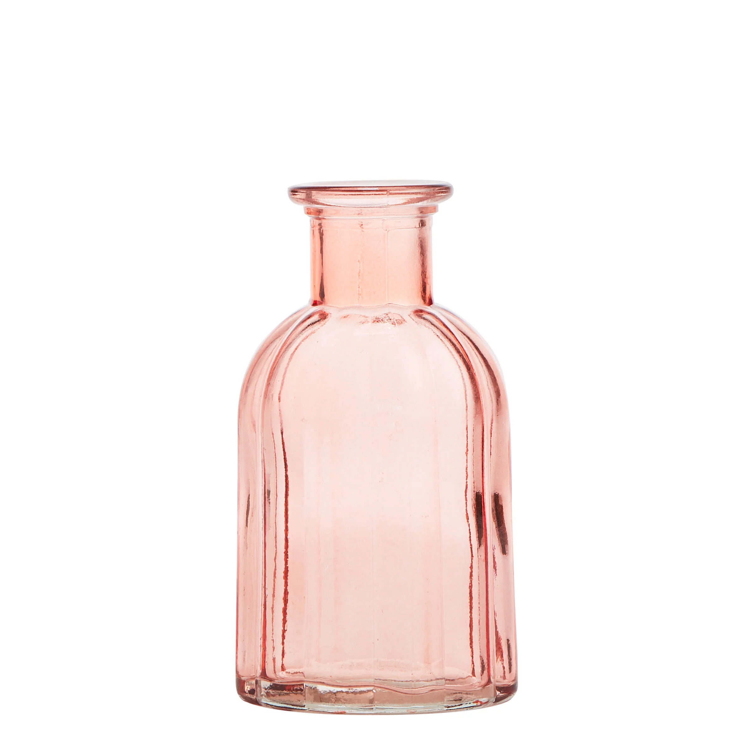 Clear Glass Pink Bud Vase for Hire - 161