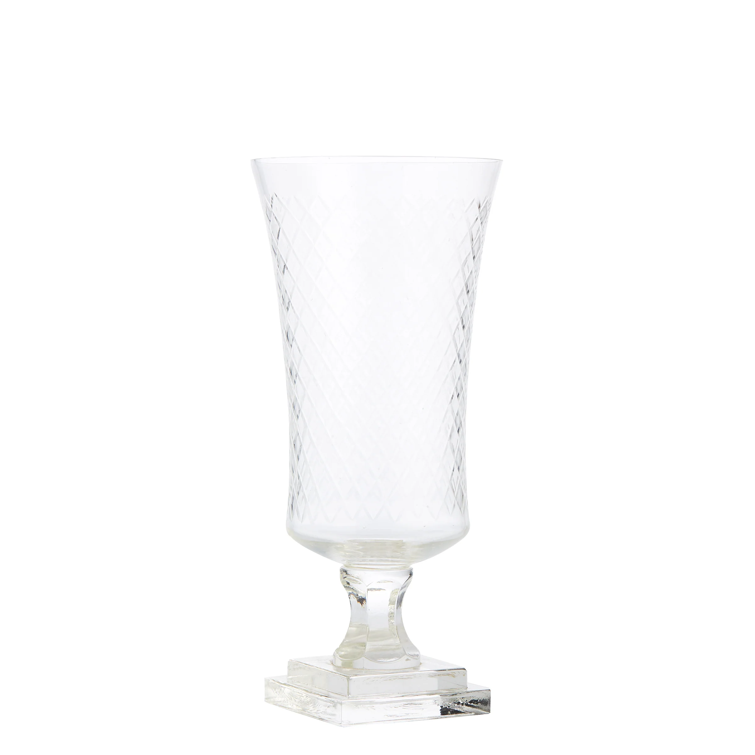 Fluted Crystal Vase for Hire - 235