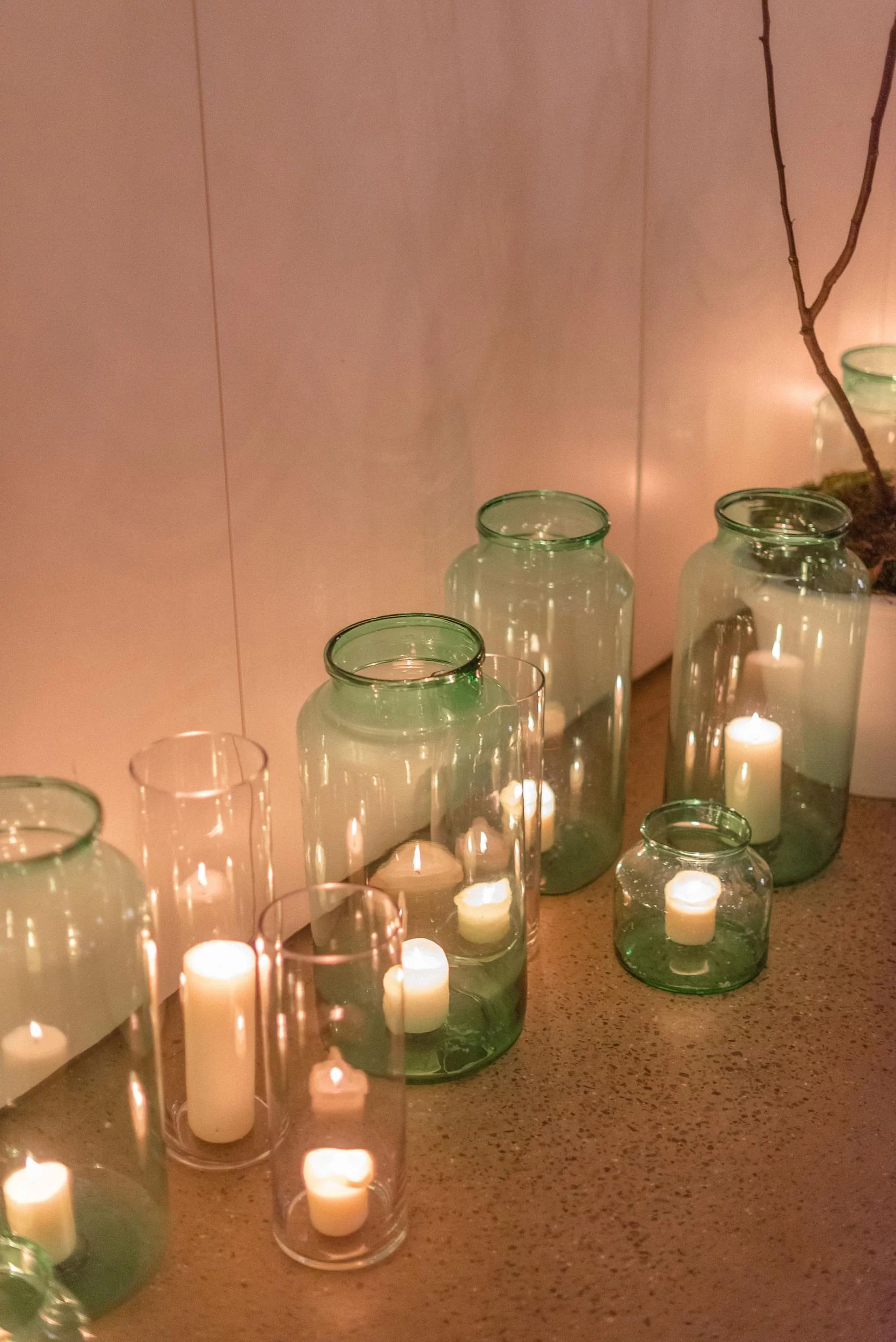 Large Green Glass Vase for Hire - 243 - Image 3