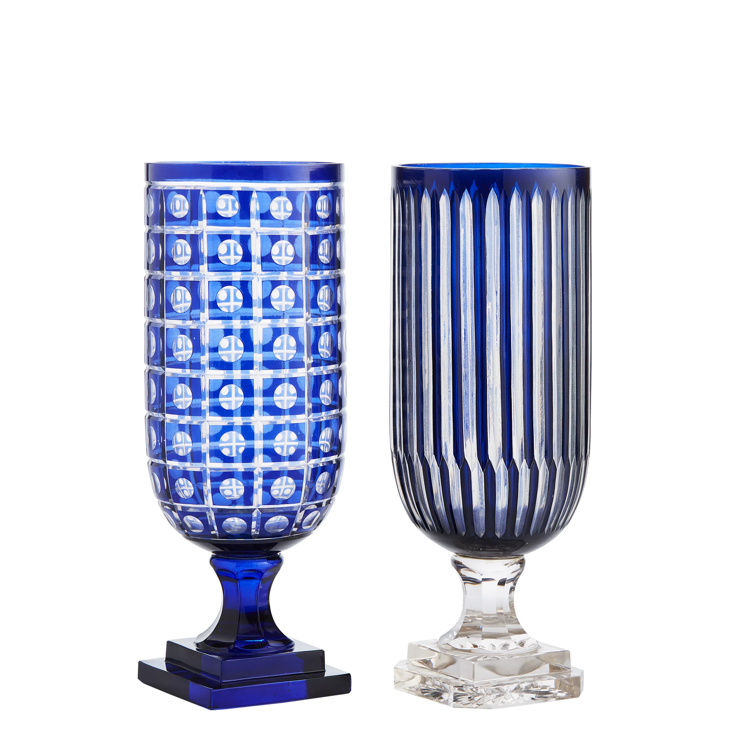 Medium Blue Glass Vase for Hire - 124