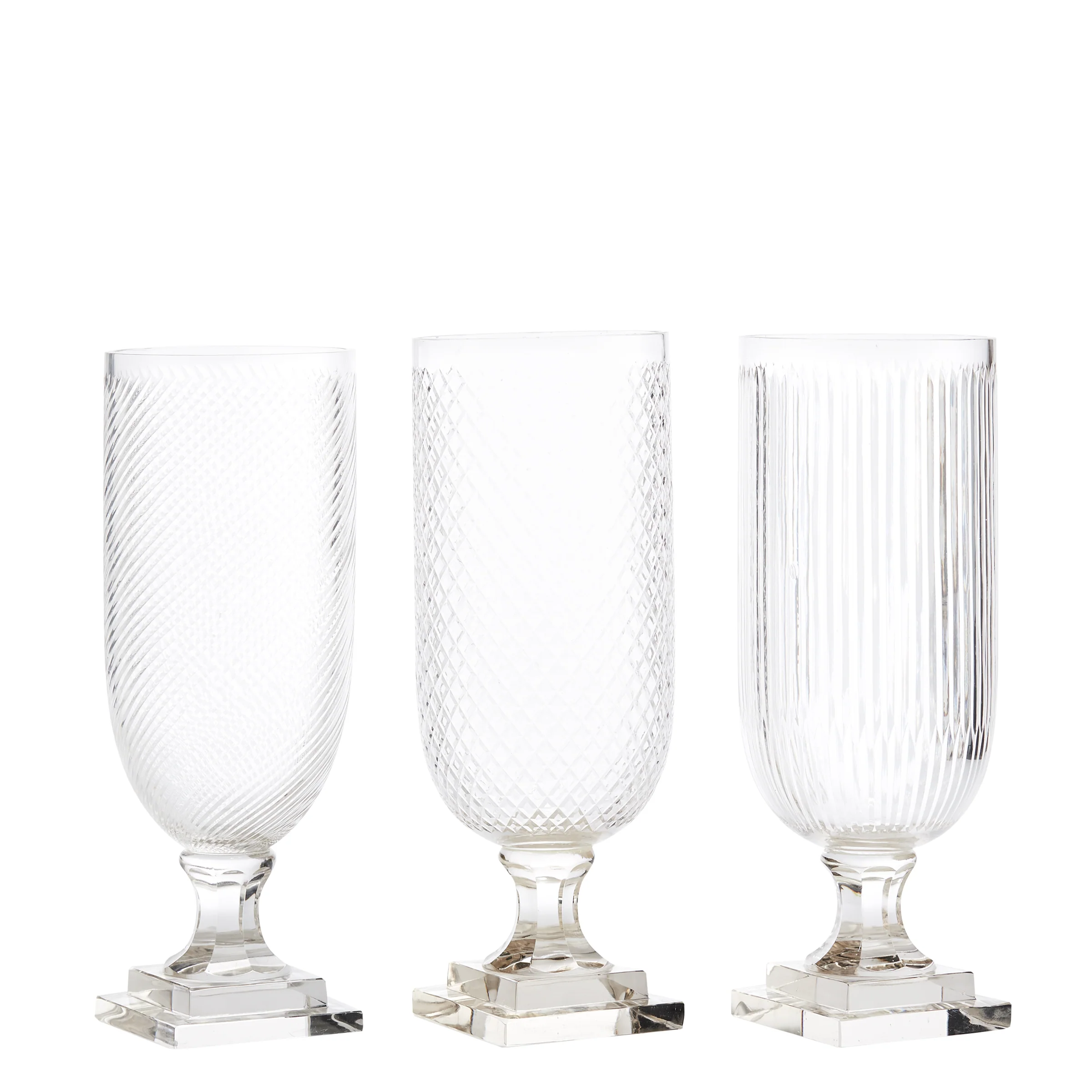 Mixed Tall Crystal Vases for Hire - 101