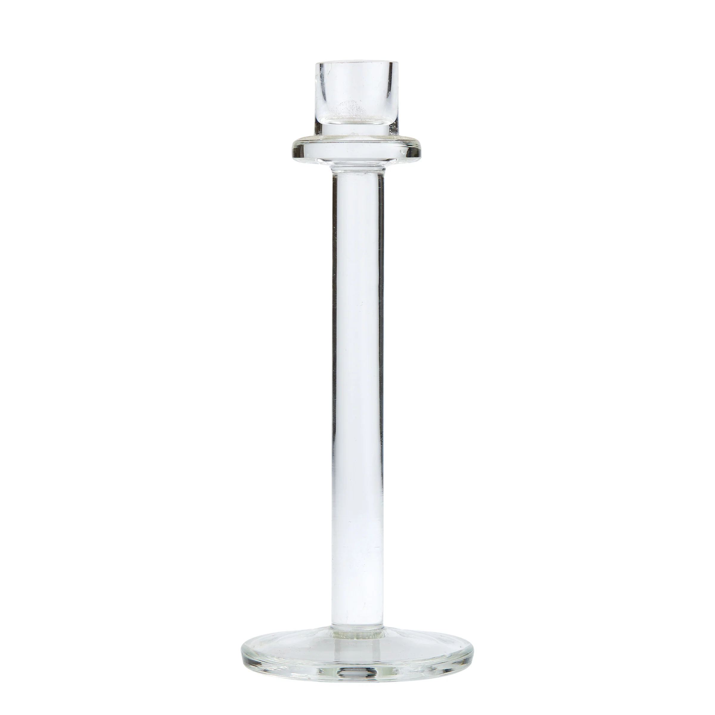 Tall Simple Glass Candleholder for Hire - 063