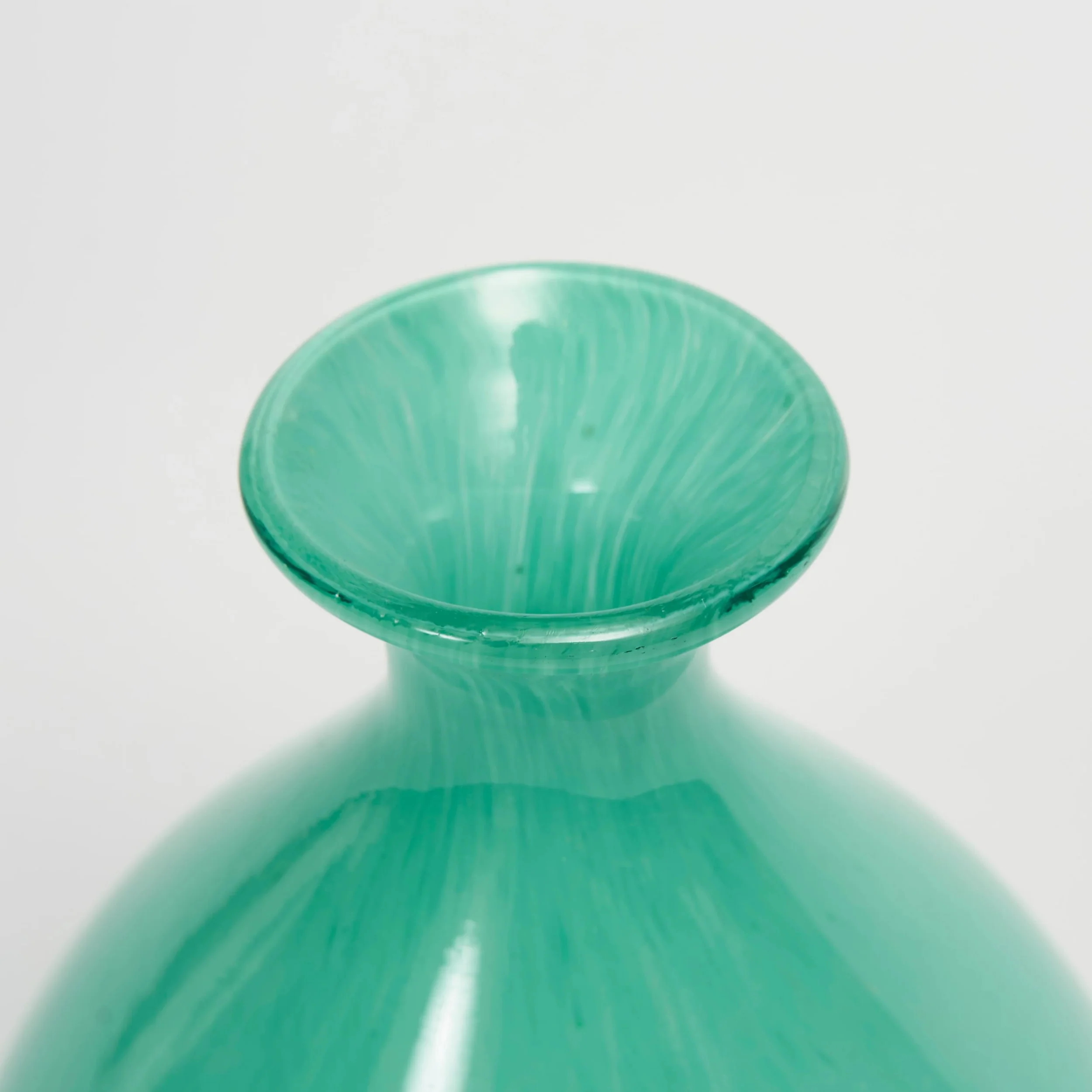 Turquoise Rounded Bud Vase - Image 2