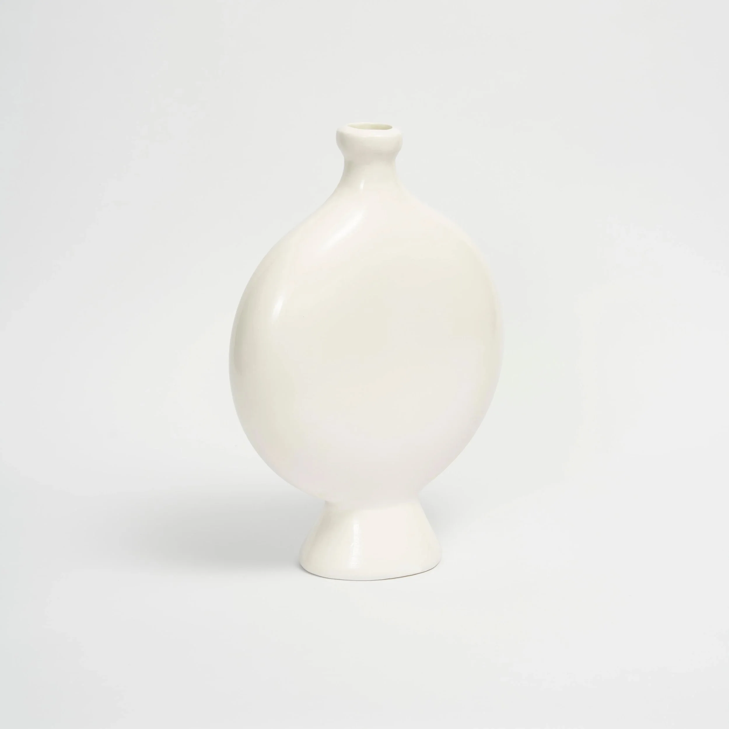 White Oval Bottle - Image 2
